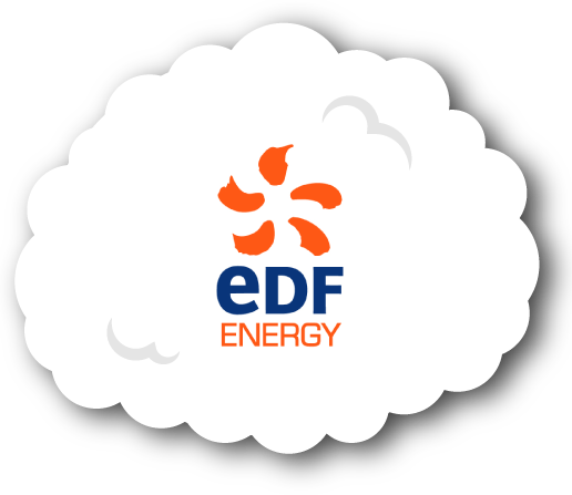 EDF Energy Logo Cloud