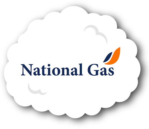 National Gas Logo Cloud