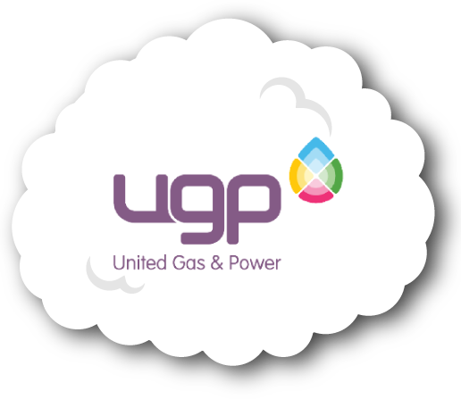 United Gas and Power Logo Cloud