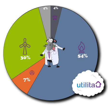 Utilita Fuel Mix Pie Chart 1