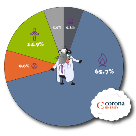 Corona Energy Fuel Mix Pie Chart