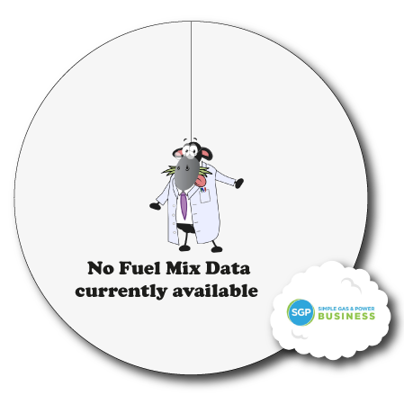 Simple Gas and Power Fuel Mix Mix Pie Chart