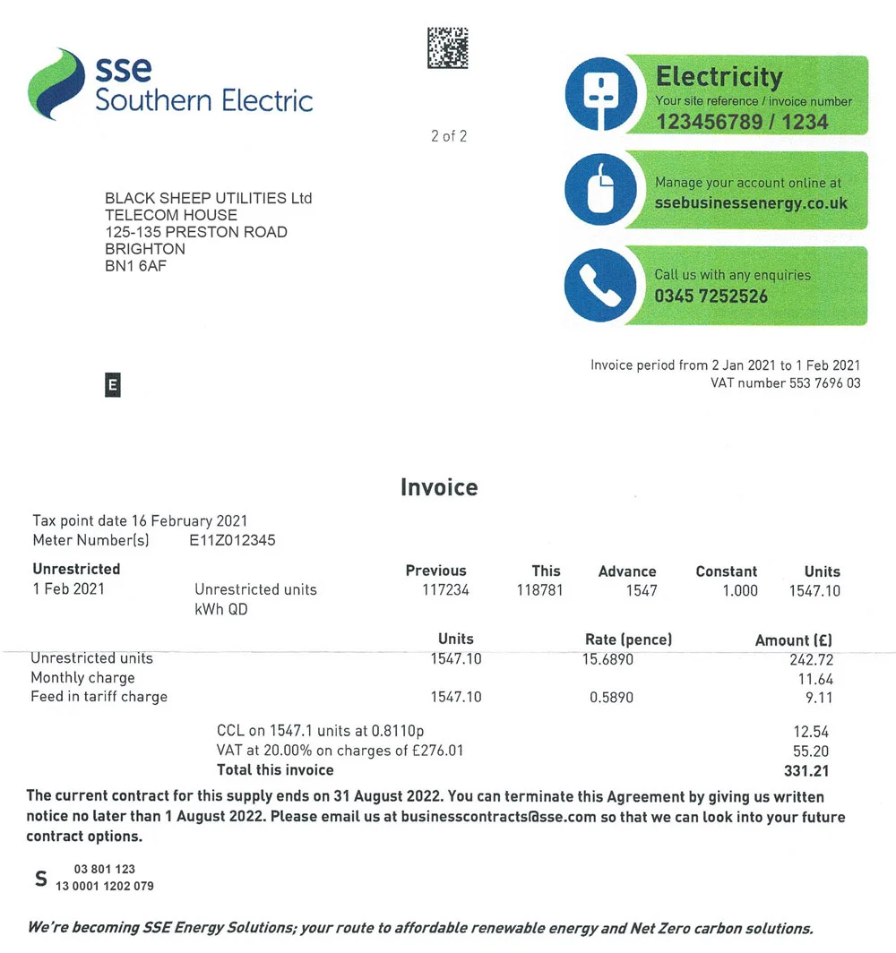 SSE ELECTRIC P2